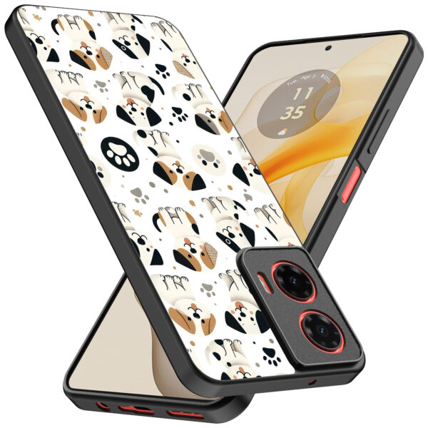 Motorola Moto G Stylus 2024 telefoonhoesje met honden opdruk (2)