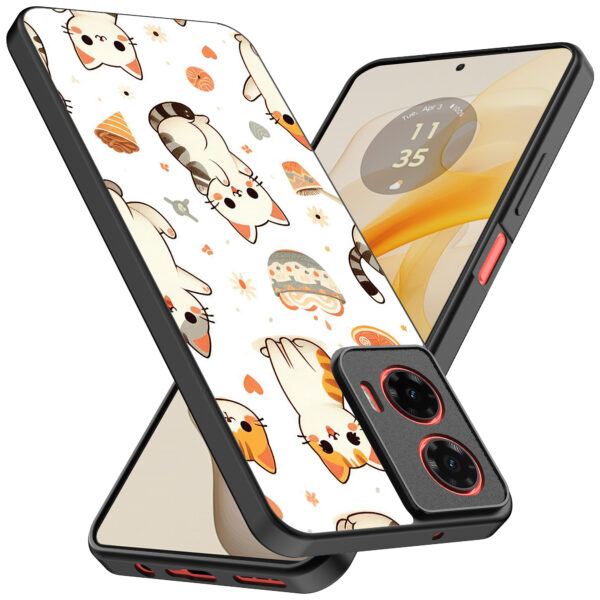 Motorola Moto G Stylus 2024 telefoonhoesje met katten opdruk (2)