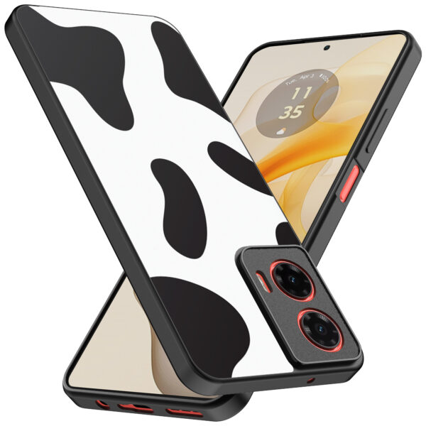 Motorola Moto G Stylus 2024 telefoonhoesje met koeienvlekken opdruk (2)