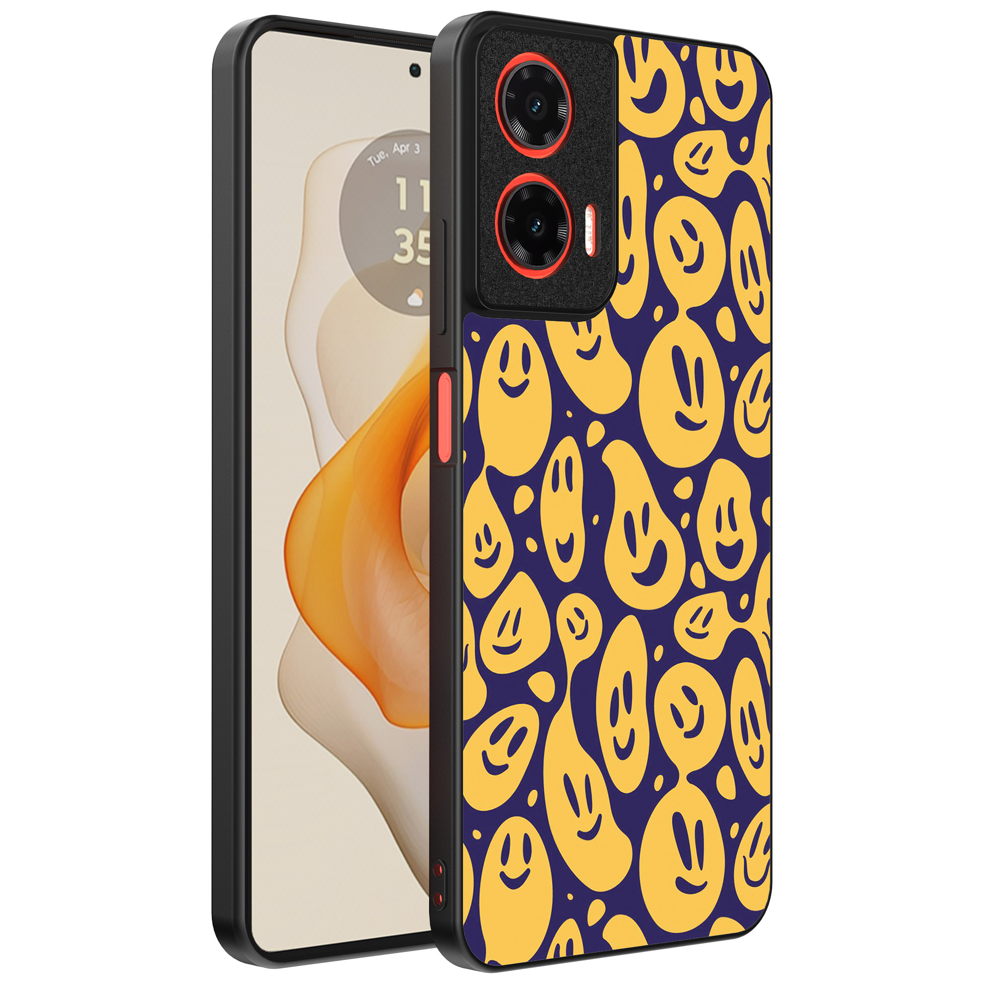 Motorola Moto G Stylus 2024 telefoonhoesje met smiley opdruk (1)