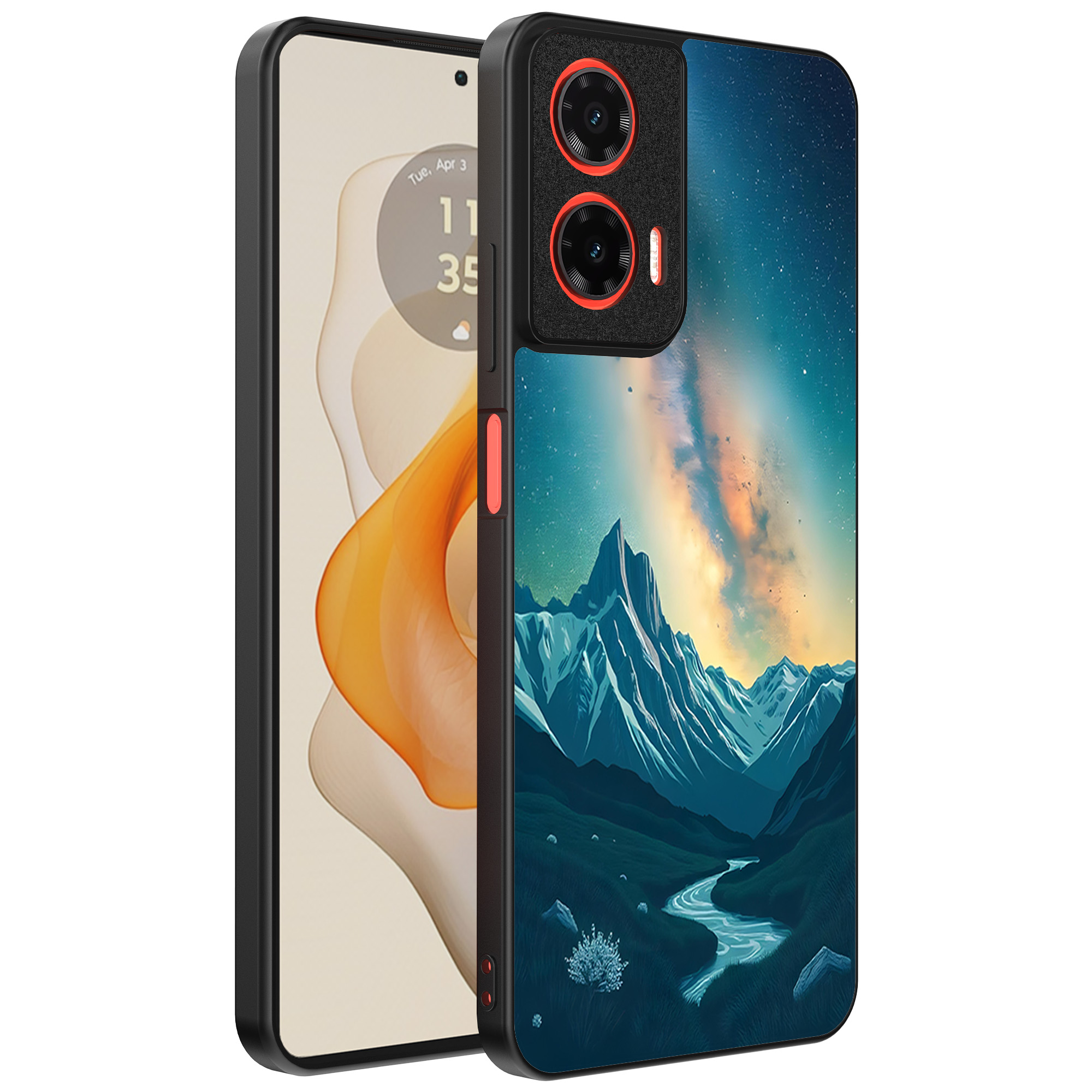 Motorola Moto G Stylus 2024 telefoonhoesje met sterrenhemel opdruk (1)