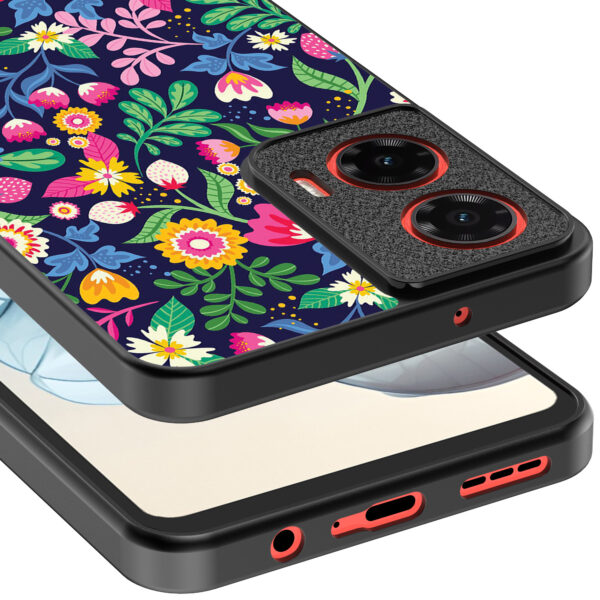 Motorola Moto G04-G24-G24 Power-E14 telefoonhoesje met bloemen opdruk (4)