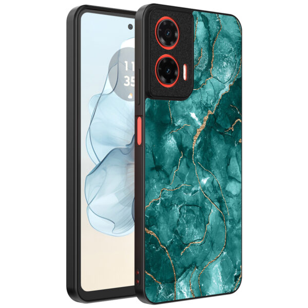 Motorola Moto G04-G24-G24 Power-E14 telefoonhoesje met groen marmer opdruk (1)