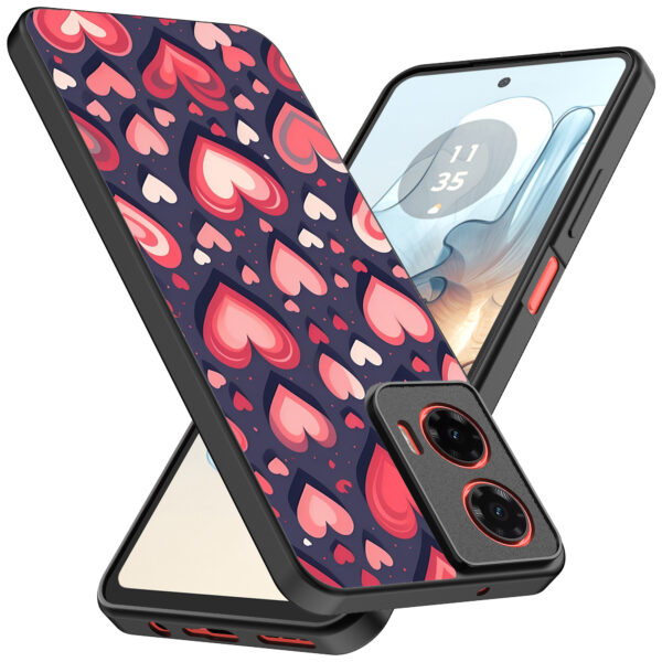 Motorola Moto G04-G24-G24 Power-E14 telefoonhoesje met hartjes opdruk groot (2)
