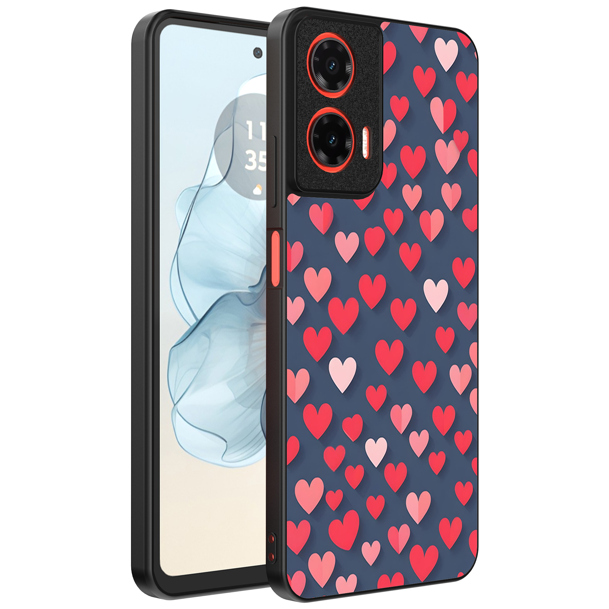 Motorola Moto G04-G24-G24 Power-E14 telefoonhoesje met hartjes opdruk klein (1)