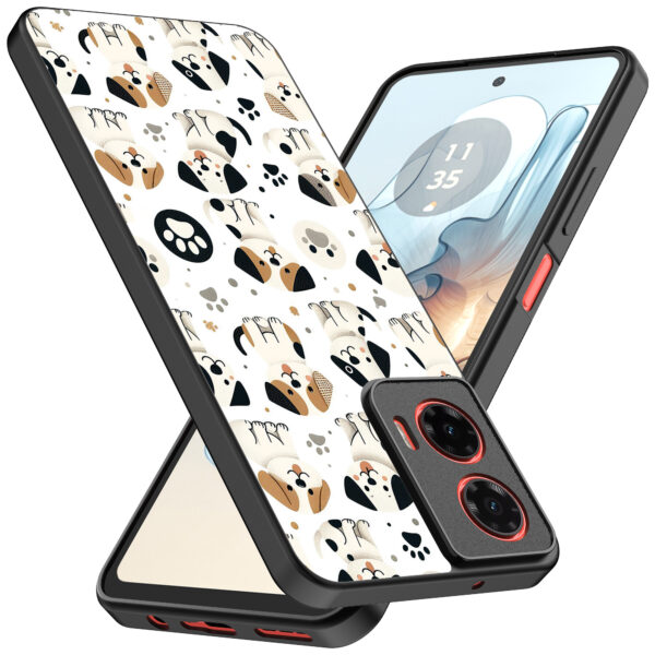 Motorola Moto G04-G24-G24 Power-E14 telefoonhoesje met honden opdruk (2)
