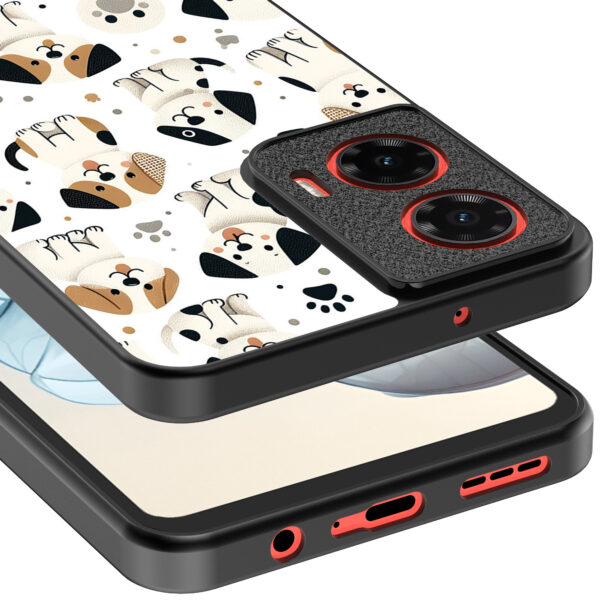 Motorola Moto G04-G24-G24 Power-E14 telefoonhoesje met honden opdruk (4)
