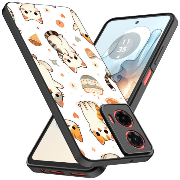 Motorola Moto G04-G24-G24 Power-E14 telefoonhoesje met katten opdruk (2)