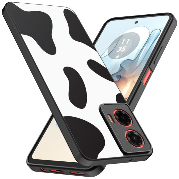 Motorola Moto G04-G24-G24 Power-E14 telefoonhoesje met koeienvlekken opdruk (2)