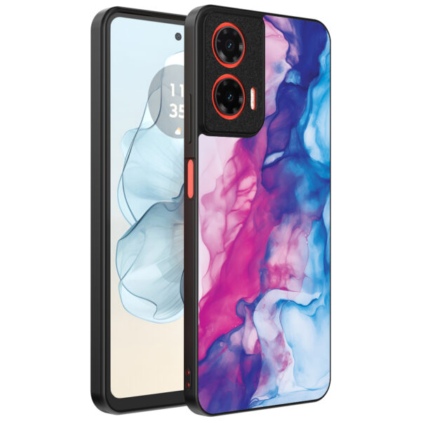 Motorola Moto G04-G24-G24 Power-E14 telefoonhoesje met roze blauw marmer opdruk (1)
