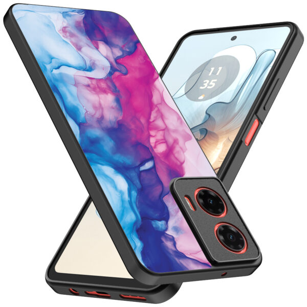 Motorola Moto G04-G24-G24 Power-E14 telefoonhoesje met roze blauw marmer opdruk (2)