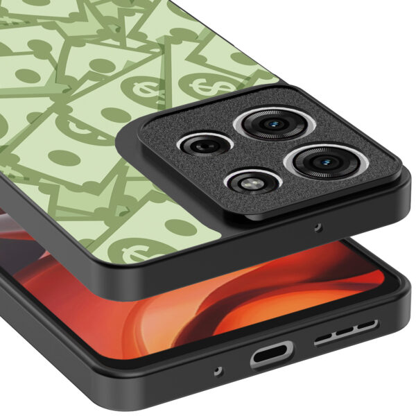 Motorola Moto G15 telefoonhoesje met geld opdruk (4)