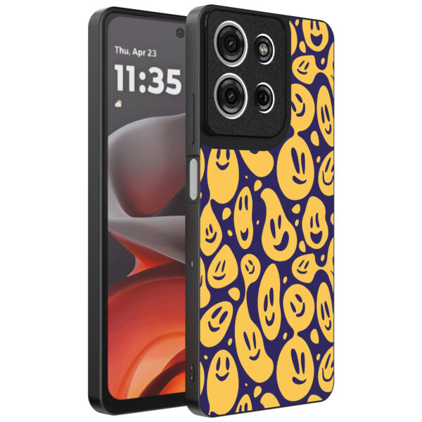 Motorola Moto G15 telefoonhoesje met smiley opdruk (1)