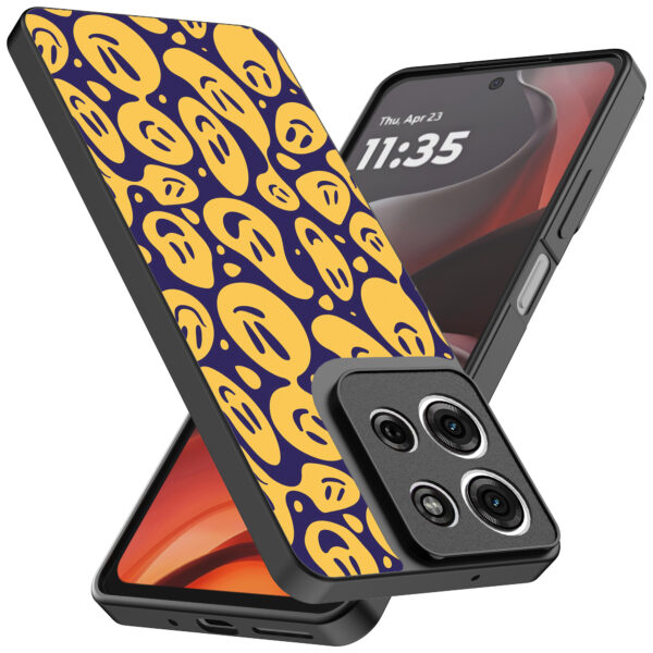 Motorola Moto G15 telefoonhoesje met smiley opdruk (2)