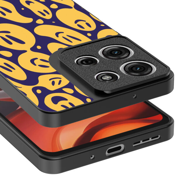 Motorola Moto G15 telefoonhoesje met smiley opdruk (4)