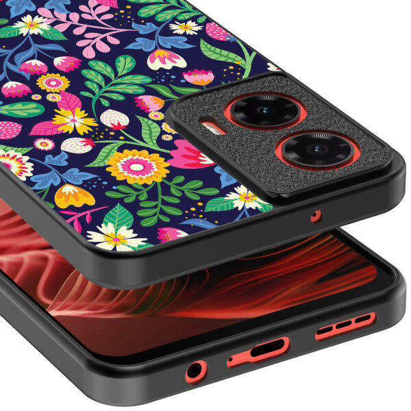 Motorola Moto G35 telefoonhoesje met bloemen opdruk (4)