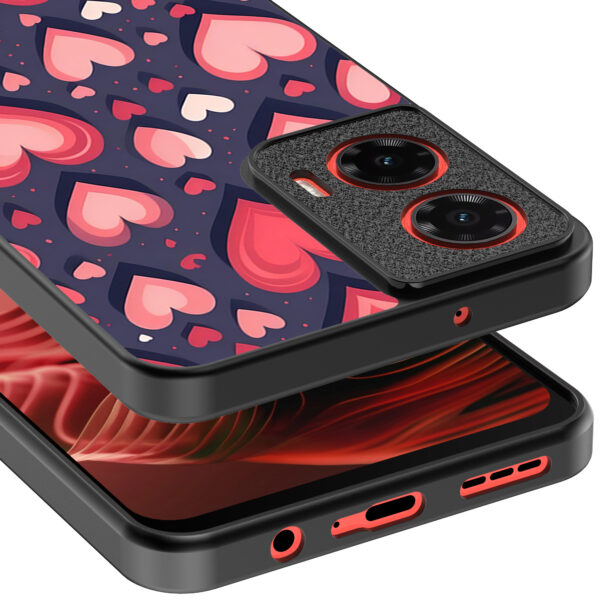 Motorola Moto G35 telefoonhoesje met hartjes opdruk groot (4)