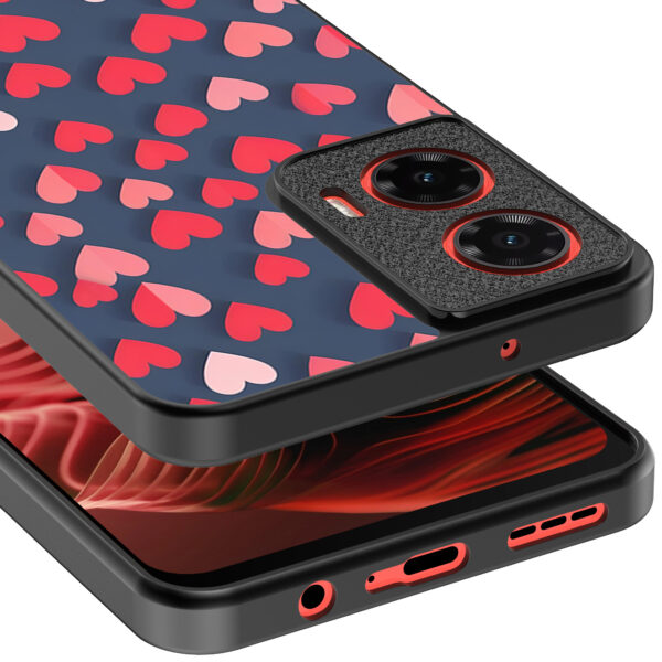 Motorola Moto G35 telefoonhoesje met hartjes opdruk klein (4)
