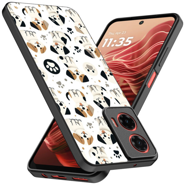 Motorola Moto G35 telefoonhoesje met honden opdruk (2)