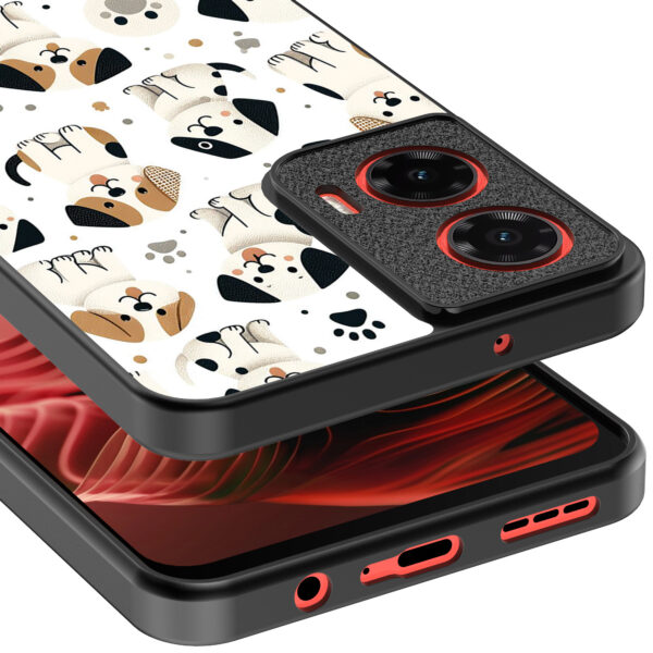 Motorola Moto G35 telefoonhoesje met honden opdruk (4)