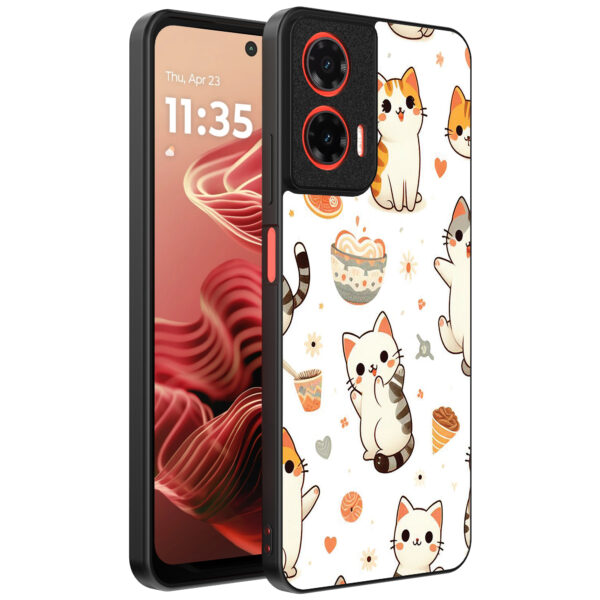 Motorola Moto G35 telefoonhoesje met katten opdruk (1)