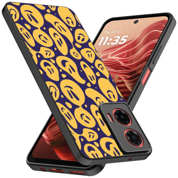 Motorola Moto G35 telefoonhoesje met smiley opdruk (2)