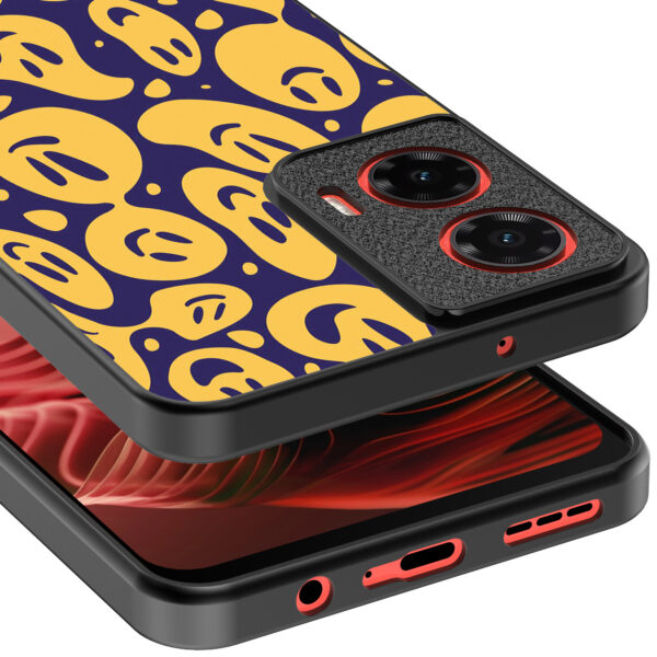 Motorola Moto G35 telefoonhoesje met smiley opdruk (4)