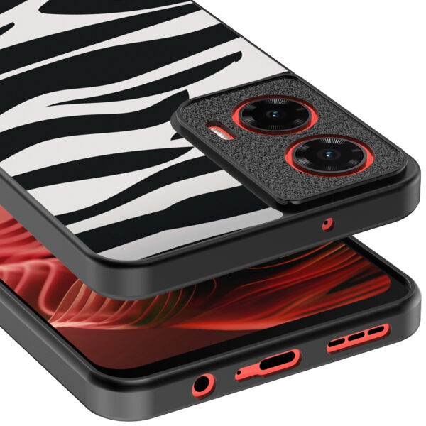Motorola Moto G35 telefoonhoesje met zebra opdruk (4)