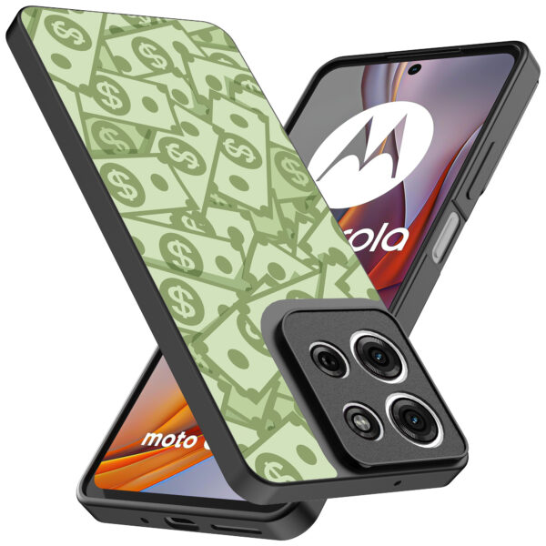 Motorola Moto G75 telefoonhoesje met geld opdruk (2)