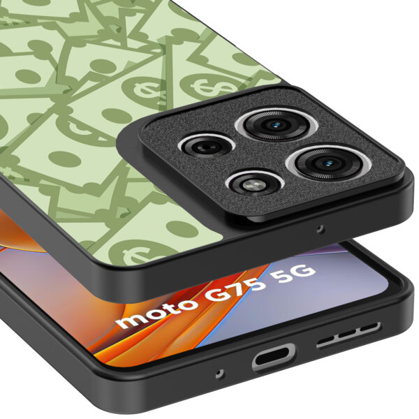 Motorola Moto G75 telefoonhoesje met geld opdruk (4)
