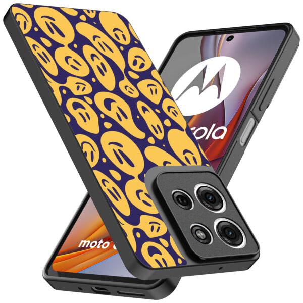 Motorola Moto G75 telefoonhoesje met smiley opdruk (2)