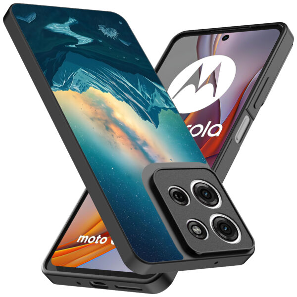 Motorola Moto G75 telefoonhoesje met sterrenhemel opdruk (2)