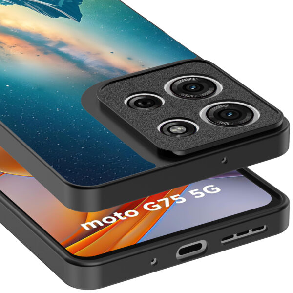 Motorola Moto G75 telefoonhoesje met sterrenhemel opdruk (4)