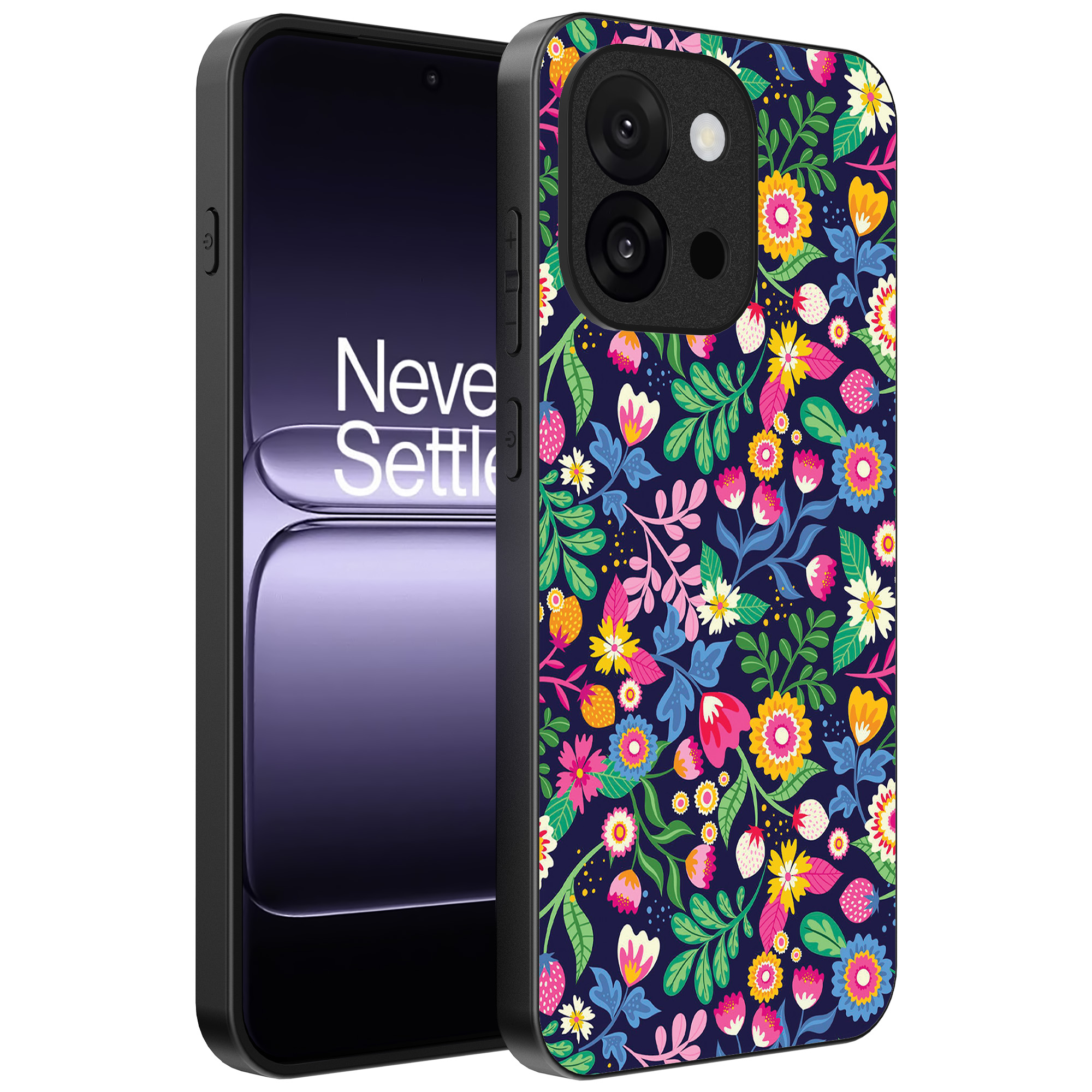 OnePlus 13T telefoonhoesje met bloemen opdruk (1)