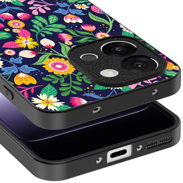 OnePlus 13T telefoonhoesje met bloemen opdruk (4)