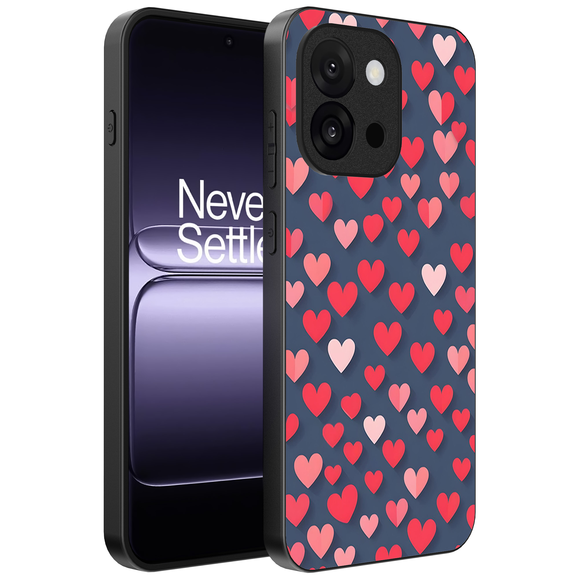 OnePlus 13T telefoonhoesje met hartjes opdruk klein (1)