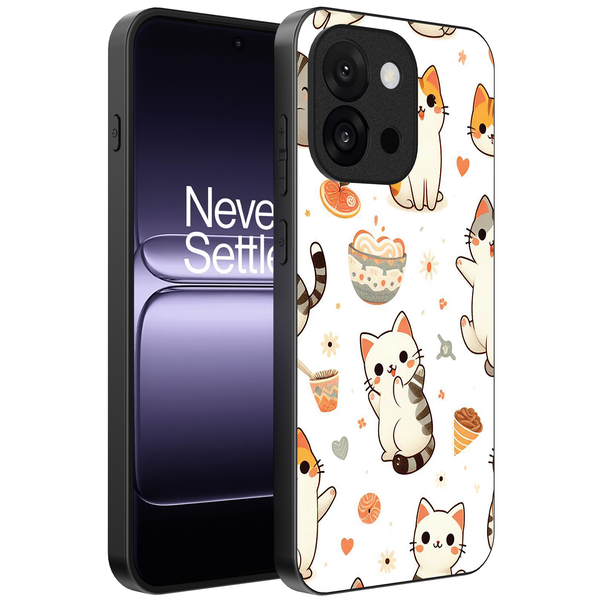 OnePlus 13T telefoonhoesje met katten opdruk (1)