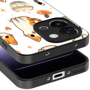 OnePlus 13T telefoonhoesje met katten opdruk (4)