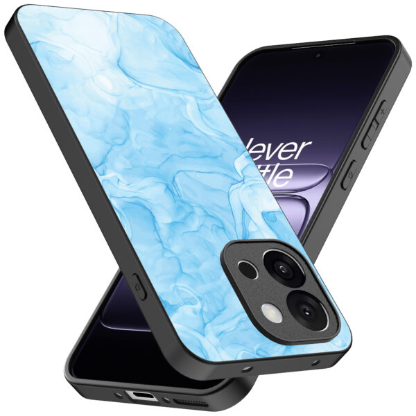 OnePlus 13T telefoonhoesje met lichtblauw marmer opdruk (2)