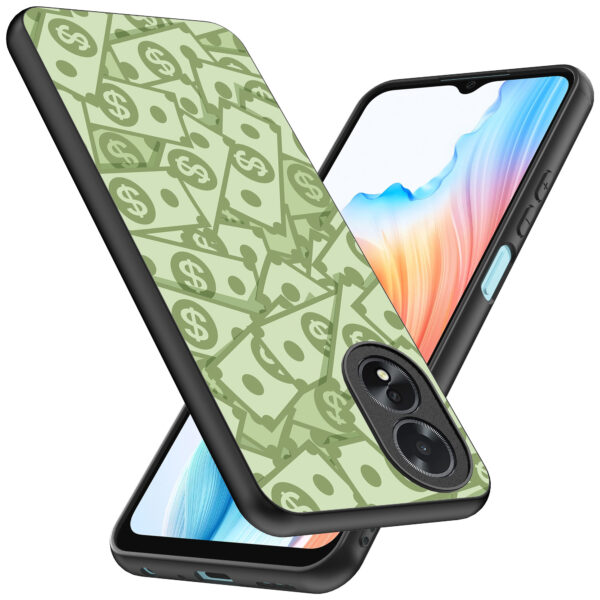 Oppo A18 telefoonhoesje met geld opdruk (2)