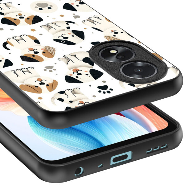 Oppo A18 telefoonhoesje met honden opdruk (4)