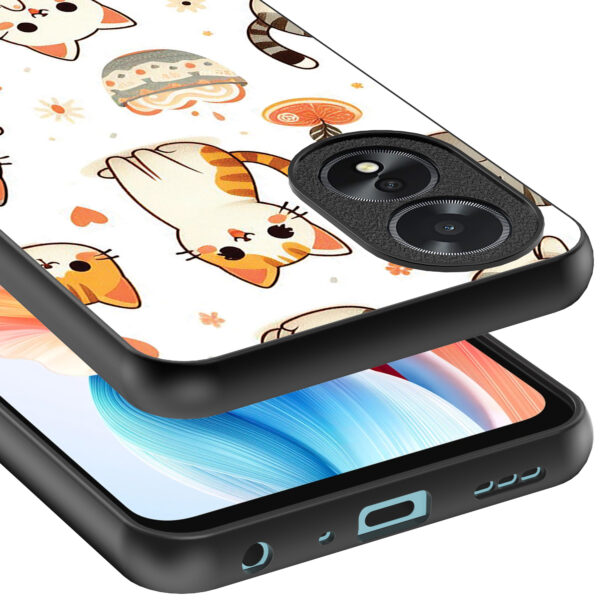 Oppo A18 telefoonhoesje met katten opdruk (4)