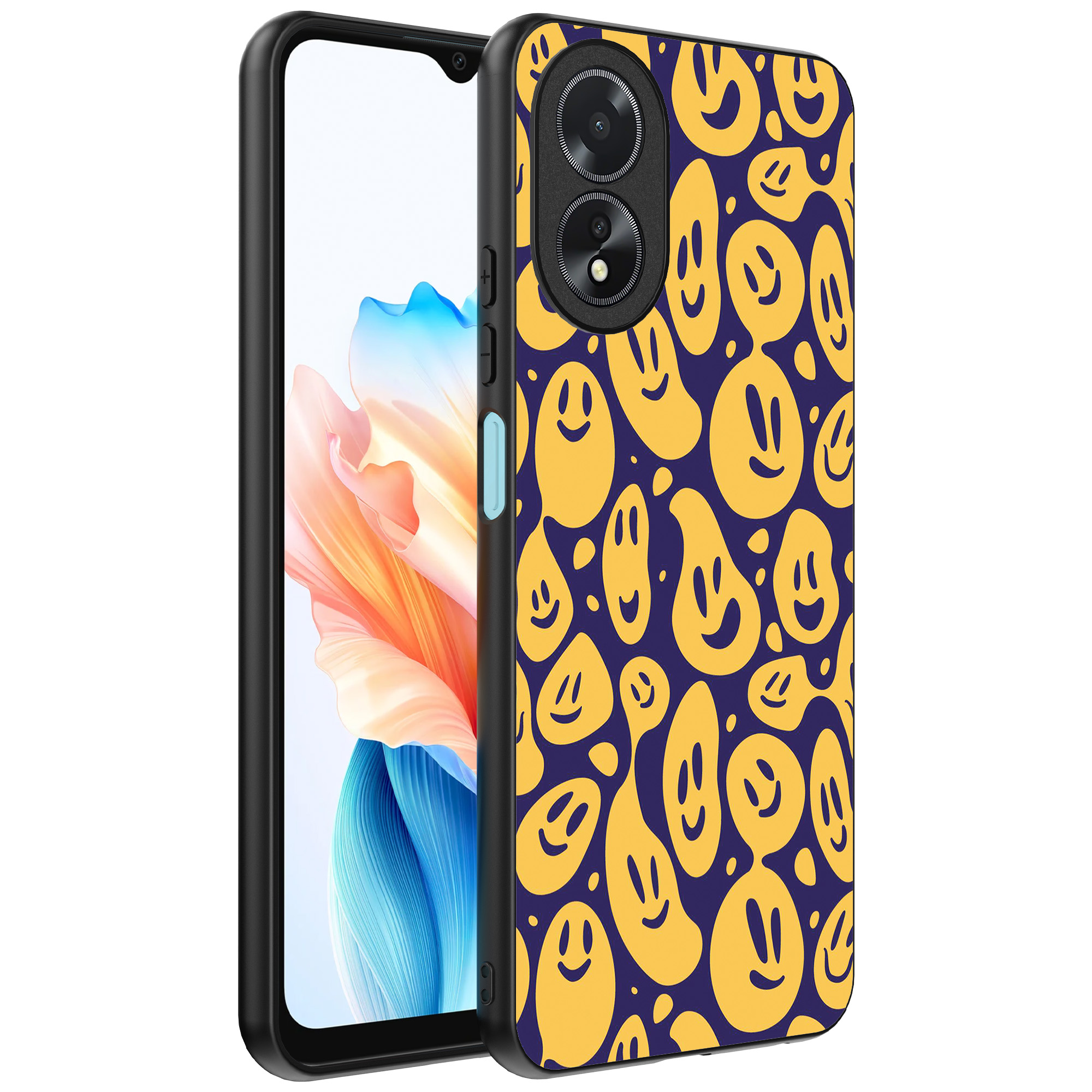 Oppo A18 telefoonhoesje met smiley opdruk (1)