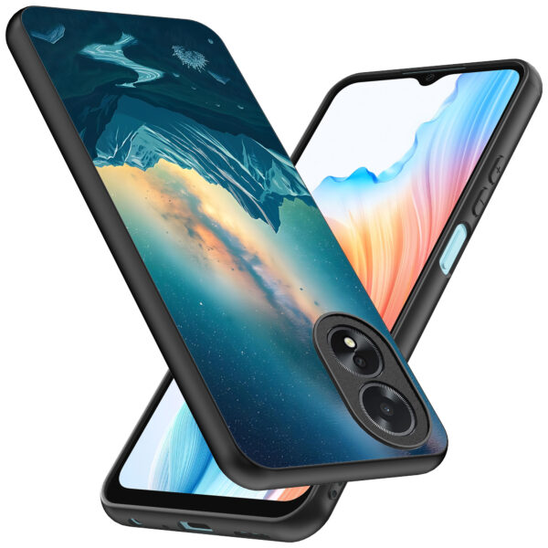 Oppo A18 telefoonhoesje met sterrenhemel opdruk (2)