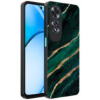 Oppo A60 telefoonhoesje met groen goud marmer opdruk (1)