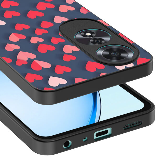 Oppo A60 telefoonhoesje met hartjes opdruk klein (4)