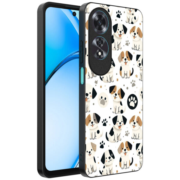 Oppo A60 telefoonhoesje met honden opdruk (1)