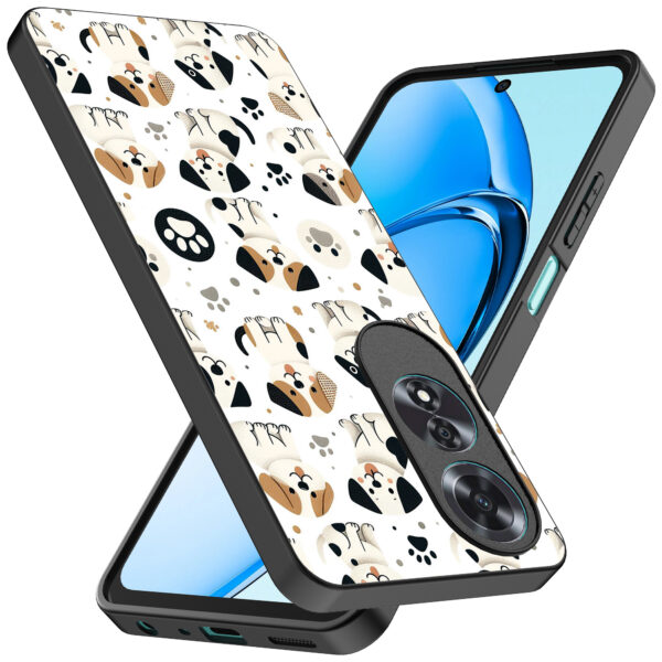 Oppo A60 telefoonhoesje met honden opdruk (2)