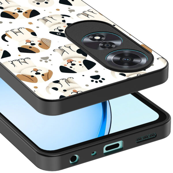 Oppo A60 telefoonhoesje met honden opdruk (4)