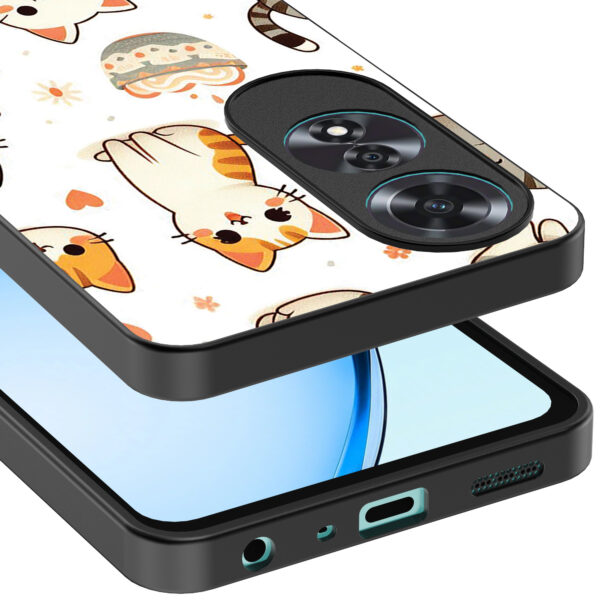 Oppo A60 telefoonhoesje met katten opdruk (4)